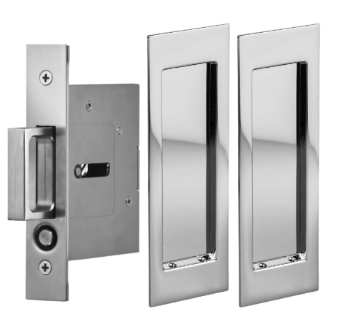 Omnia 7035/N.26 Modern Rectangular Passage Pocket Door Lock