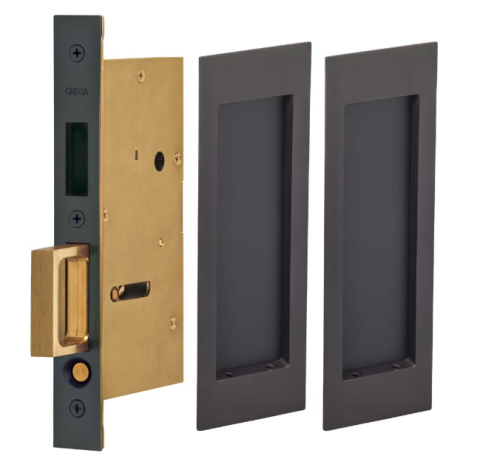 Omnia 7035/PD.10B Modern Rectangular Dummy Pocket Door Lock