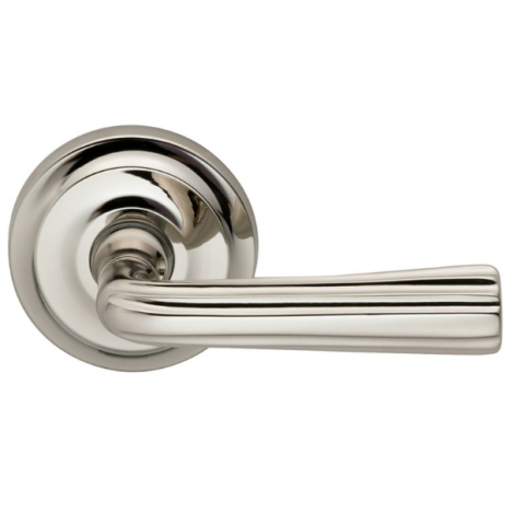 Omnia 706 Lever Latchset Polished Nickel (US14)