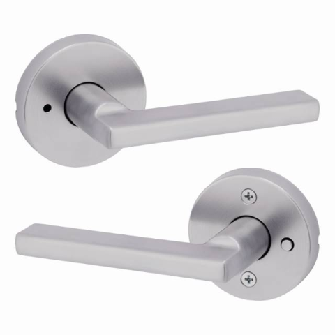 Kwikset Signature Series 730HFLRDT Halifax Privacy Door Lever Set Satin Nickel (15)