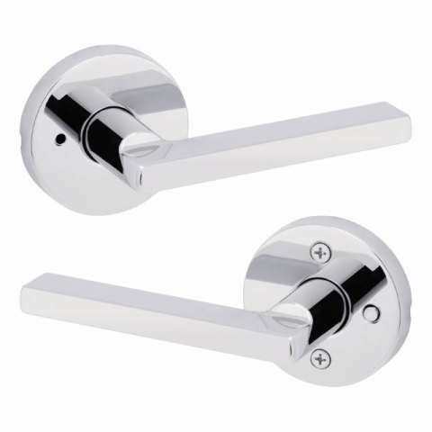 Kwikset Signature Series 730HFLRDT Halifax Privacy Door Lever Set Polished chrome (26)