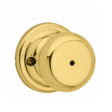 Kwikset Signature Series 730J-3 Juno Privacy Knob Polished Brass