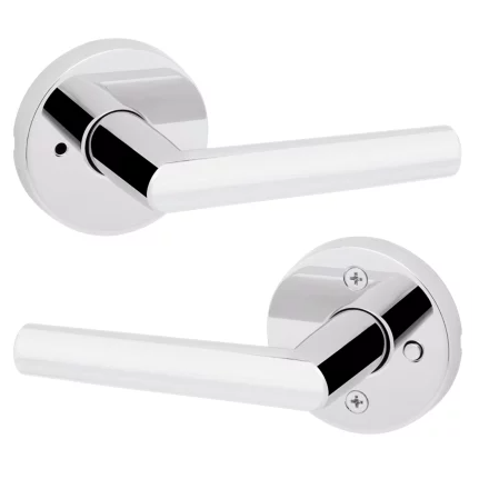 Kwikset Signature Series 730MIL Milan Privacy Door Lever Set Polished chrome (26)