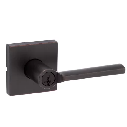 Kwikset Signature Series 740LSL-SMT Lisbon SmartKey Entry Lever Venetian Bronze (11P)