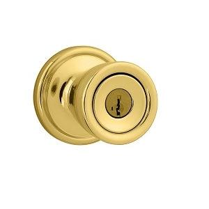 Kwikset 740A-SMT SmartKey Entry 3 Polished Brass