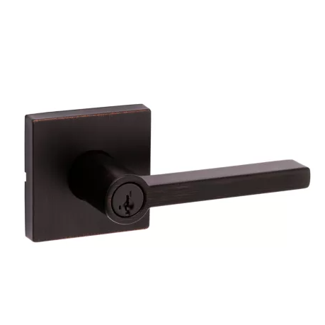 Kwikset Signature Series 740HFLSQT Halifax SmartKey Entry Lever Venetian Bronze (11P)