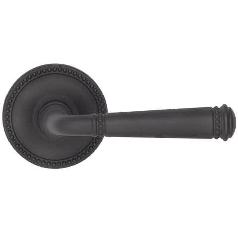 Omnia 748BD67.10B Beaded Door Lever Set from the Arc Collection