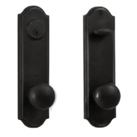 Weslock 7641-us19 Tramore Handleset with Wexford Knob Black