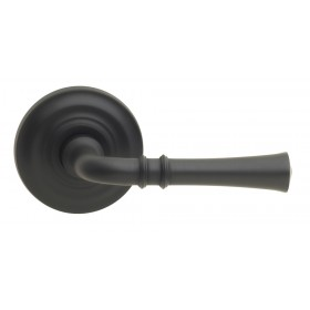 Omnia 785TD-10B Traditional Door Lever Set with Traditional Rose