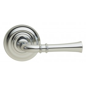 Omnia 785TD-26 Traditional Door Lever Set with Traditional Rose