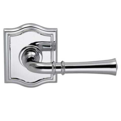 Omnia 785AR-26 Traditional Door Lever Set from the Prodigy Collection Polished Chrome (US26)