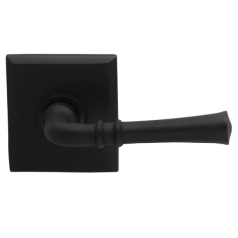 Omnia 785RT-10B Traditional Door Lever Set with Rectangular Rose Oil Rubbed Bronze