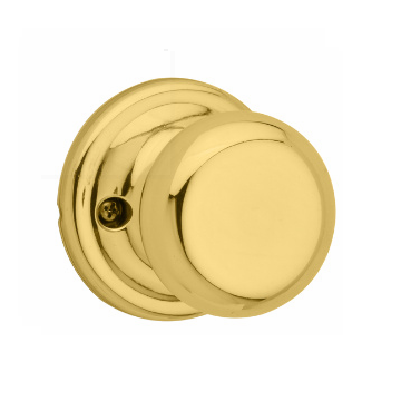 Kwikset Signature Series 788J-3 Juno Single Dummy Knob Polished Brass