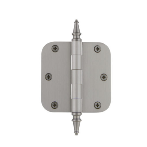 Grandeur 812196 3.5" Steeple Tip Hinge with 5/8" Radius Corners Satin Nickel