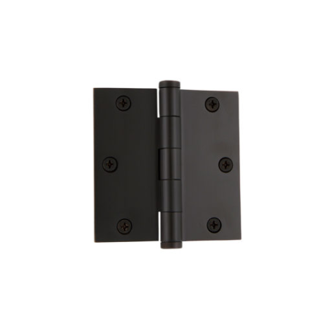 Grandeur 819975 3.5" Button Tip Hinge with Square Corners Timeless Bronze