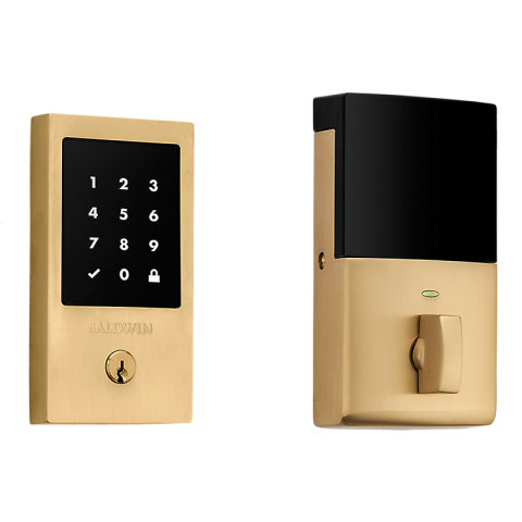 Baldwin Estate 8225.033 Minneapolis Touchscreen Electronic Deadbolt Vintage Brass