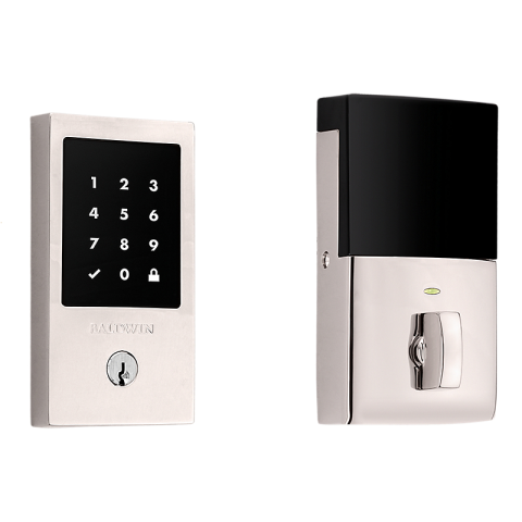 Baldwin Estate 8225.055 Minneapolis Touchscreen Electronic Deadbolt Lifetime Polished Nickel