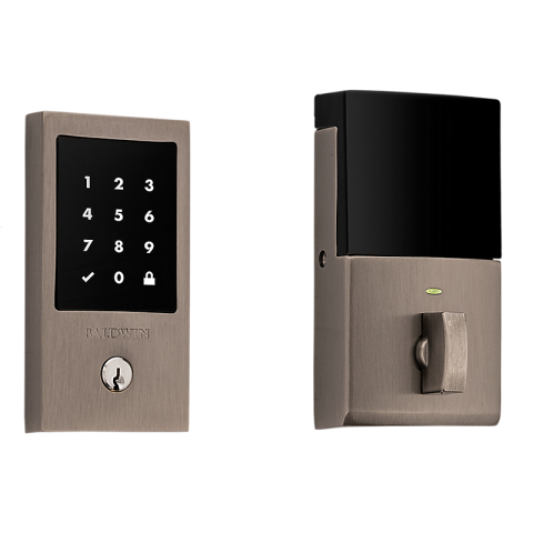 Baldwin Estate 8225.151.ZW Z-Wave Minneapolis Touchscreen Electronic Deadbolt Antique Nickel (151)