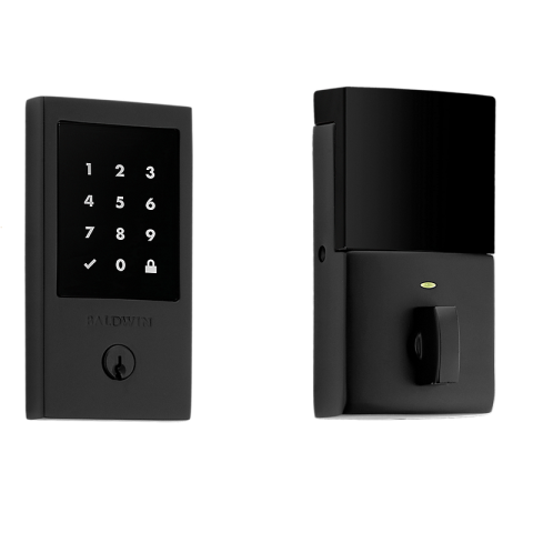 Baldwin Estate 8225.190.ZW Z-Wave Minneapolis Touchscreen Electronic Deadbolt Satin Black (190)