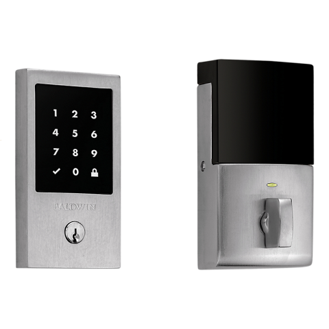 Baldwin Estate 8225.264.ZW Z-Wave Minneapolis Touchscreen Electronic Deadbolt Satin Chrome (264)