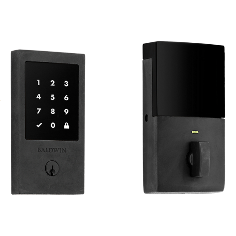 Baldwin Estate 8225.402.ZW Z-Wave Minneapolis Touchscreen Electronic Deadbolt Distressed Oil Rubbed Bronze (402)