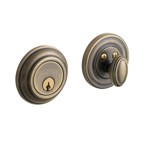 Baldwin 8231 Single Cylinder 050 Satin Brass and Black