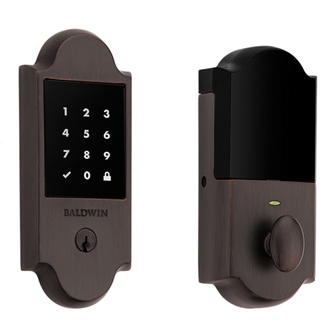 Baldwin Estate 8235112ZW Z-Wave Boulder Touchscreen Deadbolt Venetian Bronze