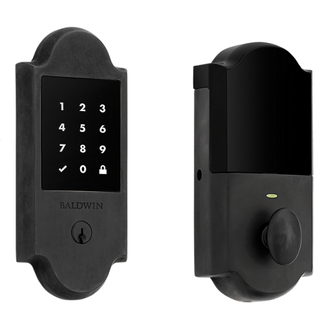 Baldwin Estate 8235402ZW Z-Wave Boulder Touchscreen Deadbolt Distressed Oil Rubbed Bronze