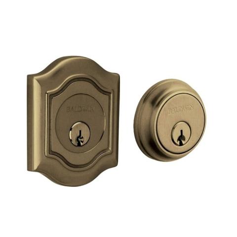 Baldwin 8238 Double Cylinder 050 Satin Brass and Black