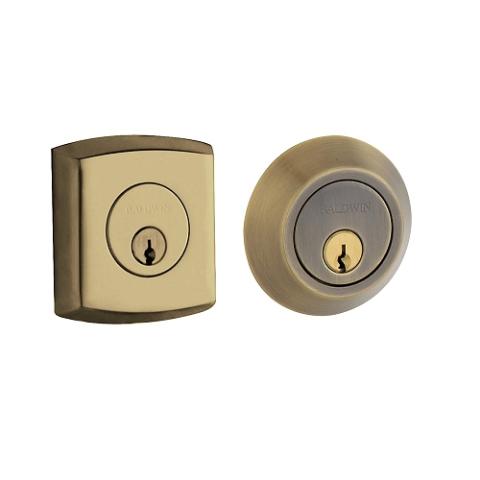 Baldwin 8286 Double Cylinder 050 Satin Brass and Black