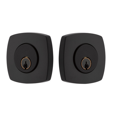 Emtek 8326 Urban Modern Double Cylinder Deadbolt Flat Black