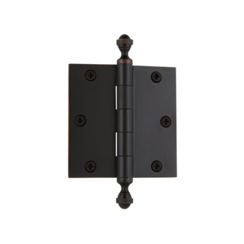 Grandeur 833724 3.5" Acorn Tip Hinge with Square Corners Timeless Bronze