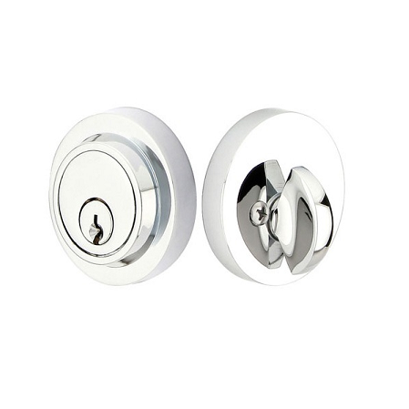 Emtek 8467 Modern Single Cylinder Deadbolt Polished Chrome (US26)