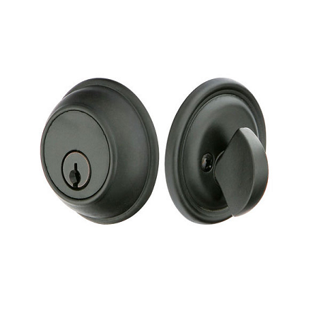 Emtek 8471 Tuscany Classic Style Single Cylinder Deadbolt Flat Black (FB)