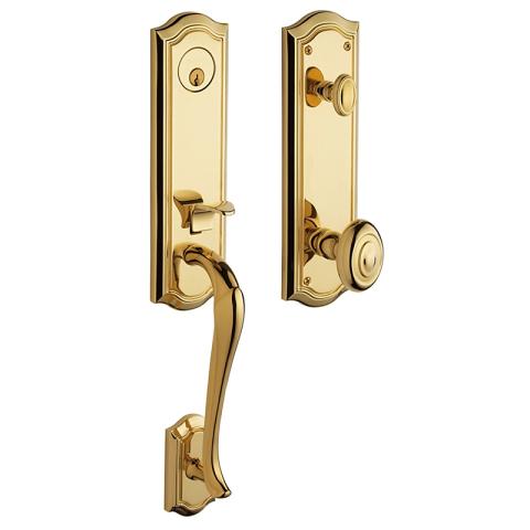 Baldwin Estate 85337 Bethpage 3/4 Handleset Lifetime Polished Brass