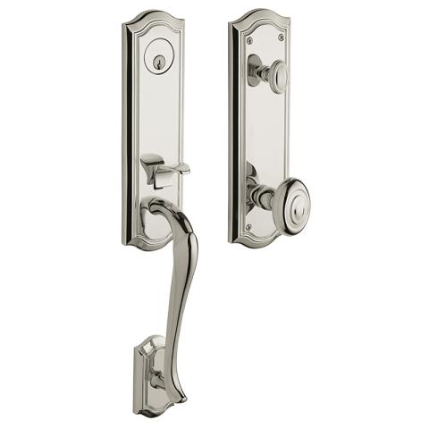 Baldwin Estate 85337 Bethpage 3/4 Handleset Lifetime Polished Nickel