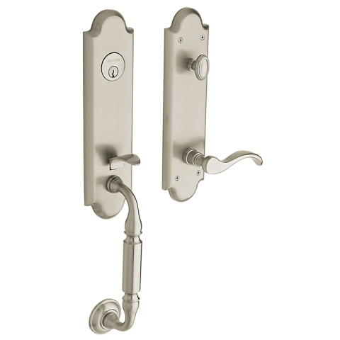 Baldwin Estate 85350 Manchester Handleset Satin Nickel (150)