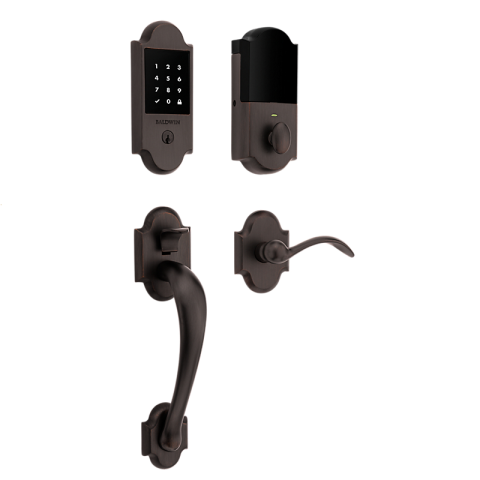 Baldwin Estate 85358.112.ZW Z-Wave Boulder Touchscreen Keyless Handleset Venetian Bronze (112)