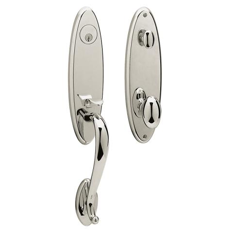 Baldwin Estate 85360 Blakely Handleset Lifetime Polished Nickel (055)