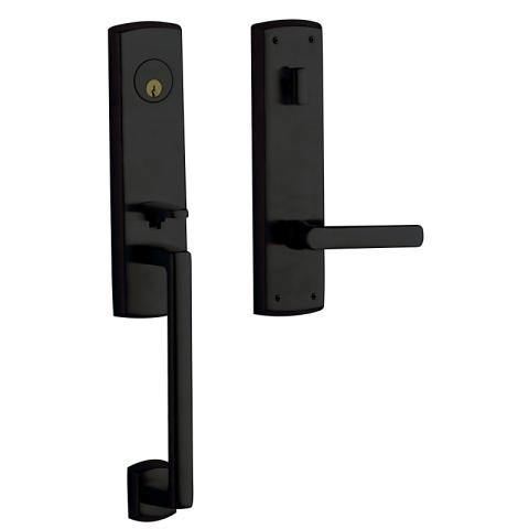 Baldwin Estate 85387 Soho 3/4 Handleset Satin Black (190)