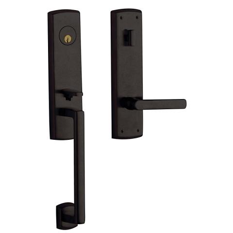 Baldwin Estate 85387 Soho 3/4 Handleset Distressed Oil Rubbed Bronze (402)