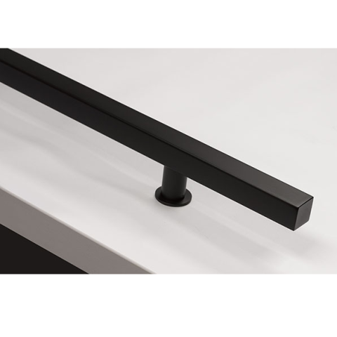 Emtek 86192 36" Square Long Door Pull Flat Black (US19)