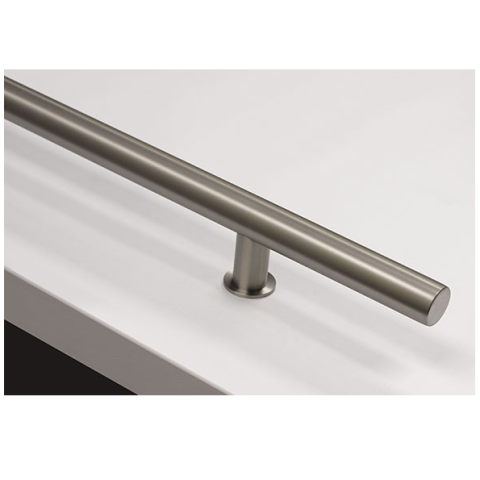 Emtek 86193 24" Round Long Door Pull Brushed Stainless Steel (SS)