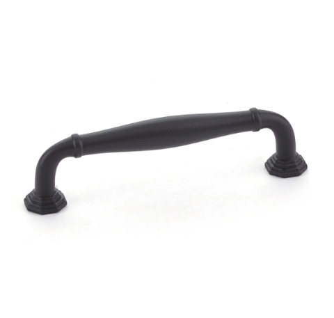 Emtek 86474 Transitional Heritage Blythe Cabinet Pull Flat Black