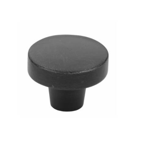 Emtek Sandcast Bronze Rustic Modern Round Knob - 86660, 86661 Flat Black