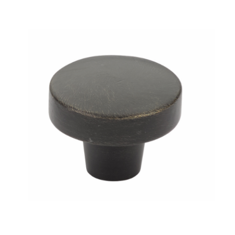 Emtek Sandcast Bronze Rustic Modern Round Knob - 86660, 86661 Medium Bronze