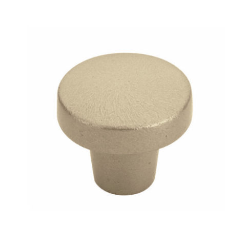 Emtek Sandcast Bronze Rustic Modern Round Knob - 86660, 86661 Tumbled White Bronze