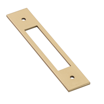 Emtek 86922,86923,86924,86925,86926,86917 Modern Cabinet Pull Backplate Satin Brass