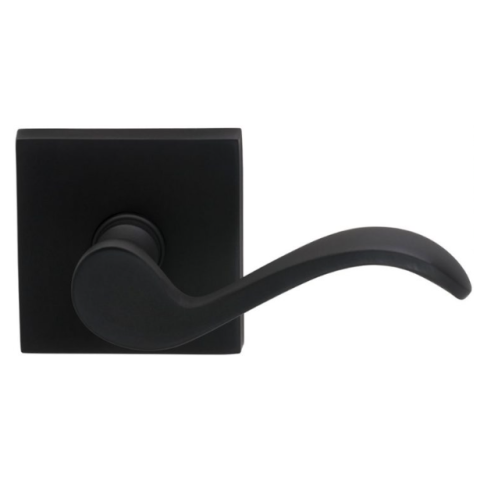 Omnia 895SQ Wave Door Lever Set with Square Rose Oil Rubbed Bronze (US10B)