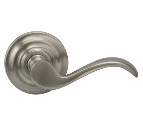 Omnia 895TD-15 Wave Door Lever Set with Traditional Rose